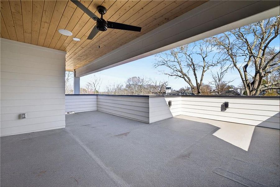 Exterior details and patio area of a home in , Atlanta (Image 25). Exterior details and patio area of a home in , Atlanta (Image 25).