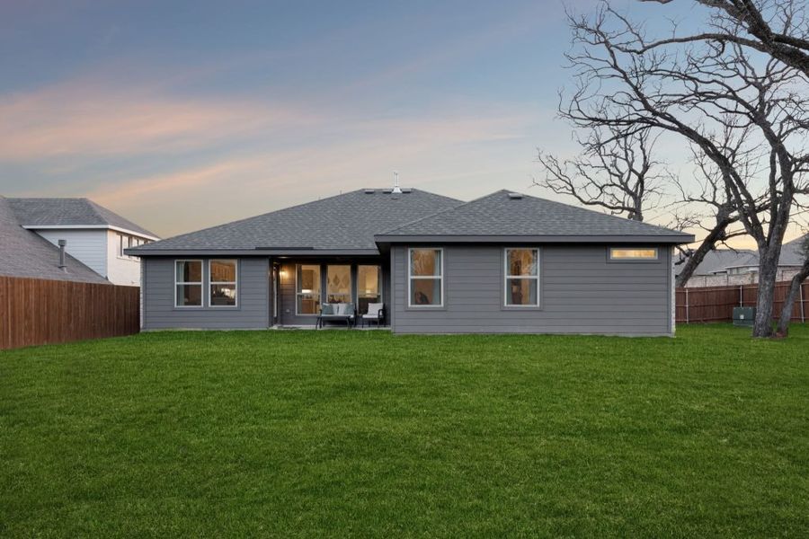 Front exterior of a new home in Stone Eagle, Azle, TX, highlighting curb appeal (Image 25).
