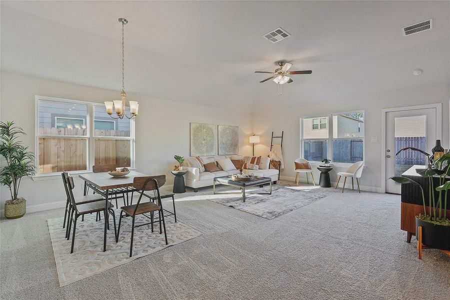 Furnished interior view inside a new home in Grand Oaks Reserve, Cleveland (Image 8).