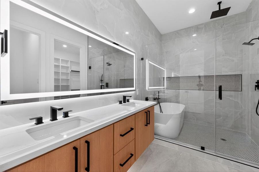 Furnished interior view inside a new home in , Dallas (Image 14).