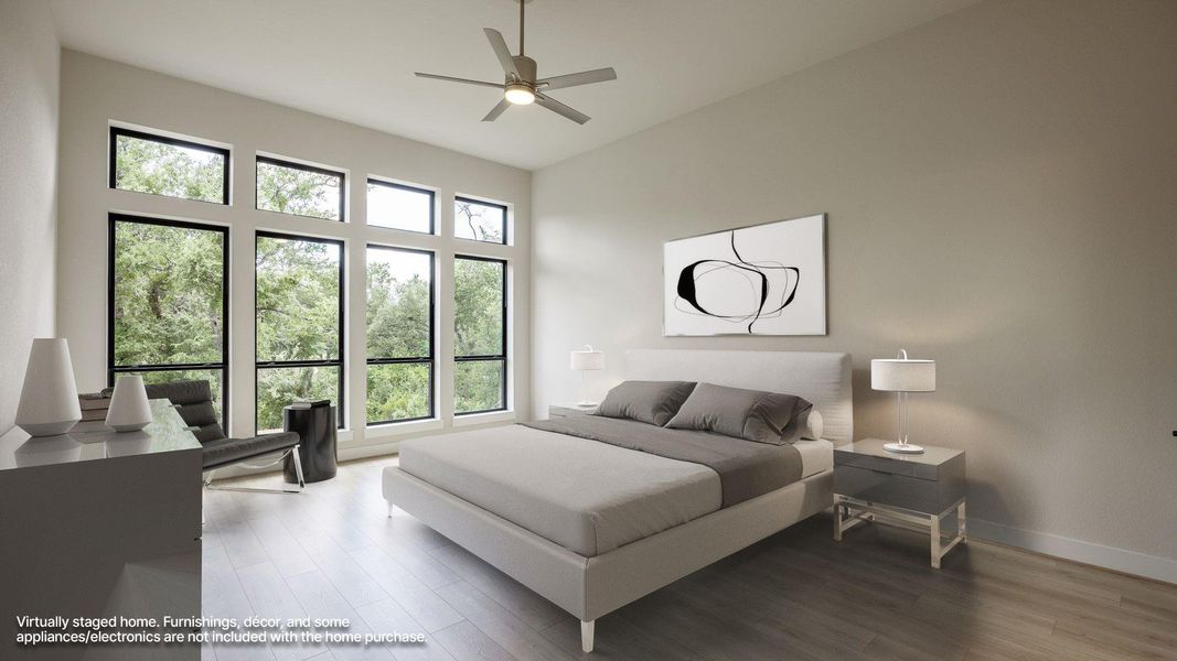 Furnished interior view inside a new home in Palmera Ridge, Leander (Image 8).