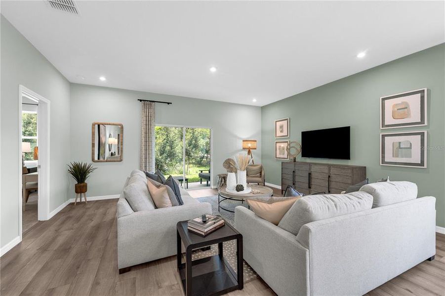Furnished interior view inside a new home in Green Leaf, West Melbourne (Image 7).