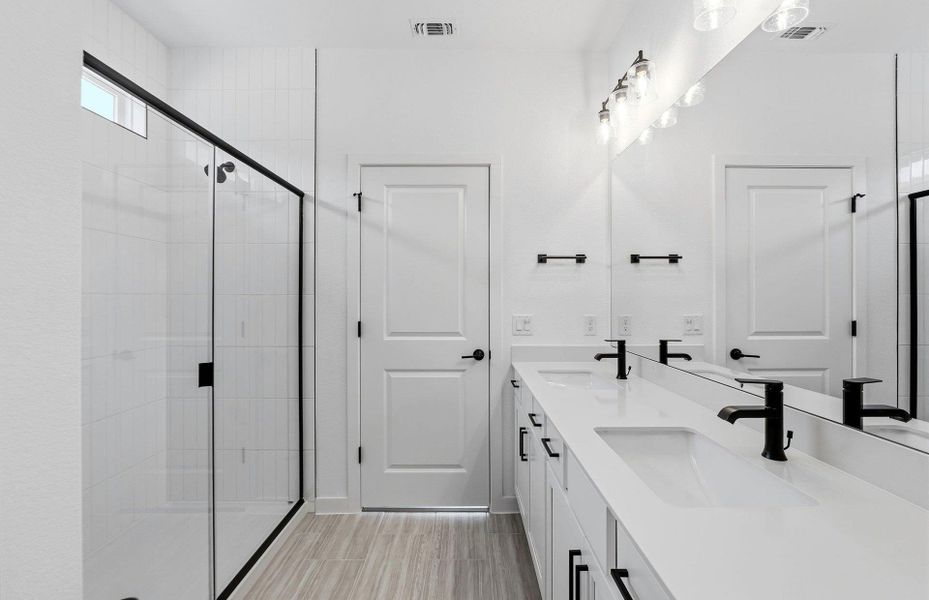 Furnished interior view inside a new home in Cameron Place, Austin (Image 7).