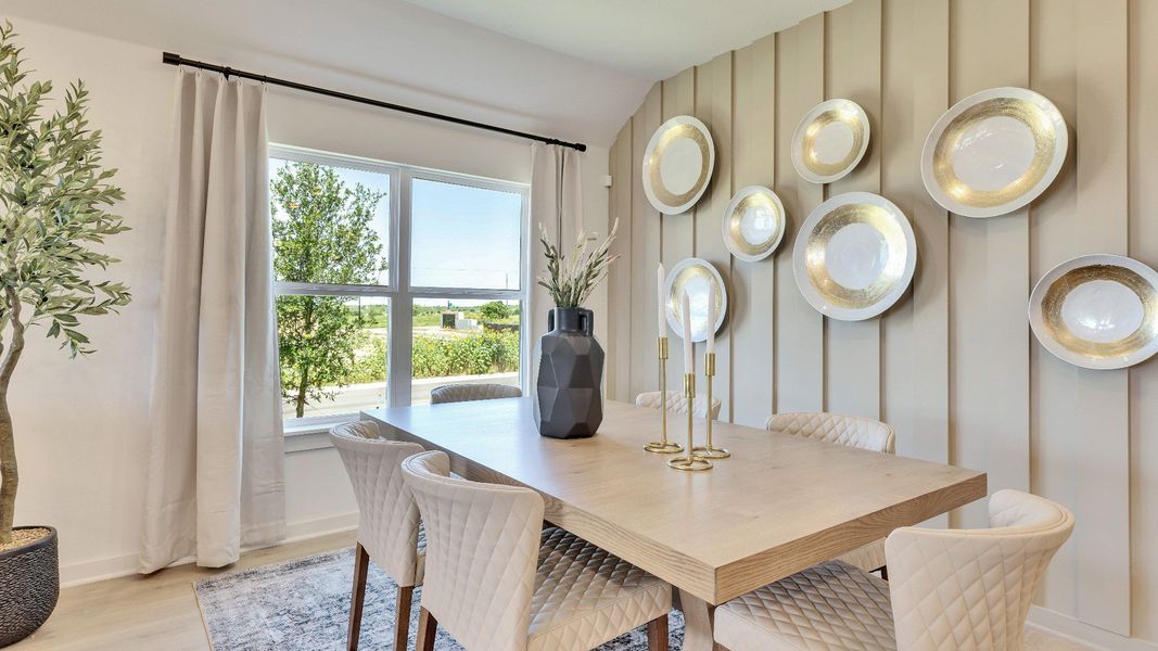 Representative furnished interior of a home built from the Paramount by DRB Homes in Calumet, Jarrell (Image 5).