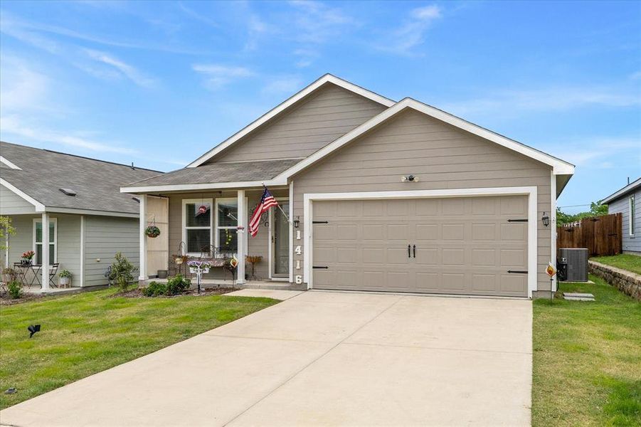 Front exterior of a new home in Eastland, Crandall, TX, highlighting curb appeal (Image 21).