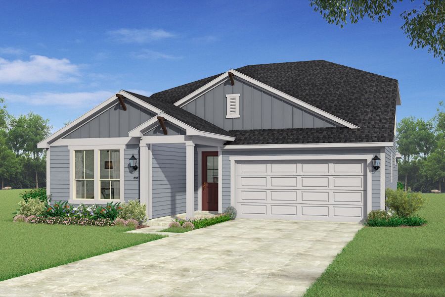 The Elinor: Bed 4 - Farmhouse Elevation