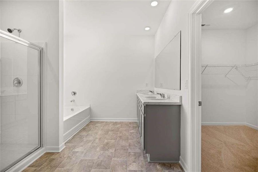 Furnished interior view inside a new home in Preserve at Dove Creek, Statham (Image 5).