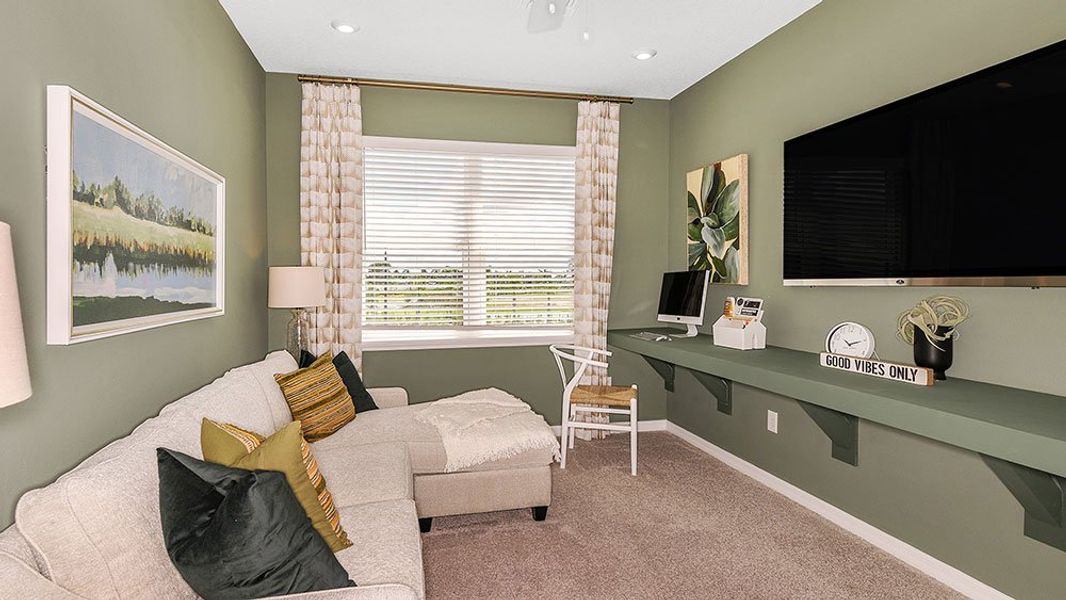 Furnished interior view inside a new home in Center Lake Ranch Community Group Page, St. Cloud (Image 19).