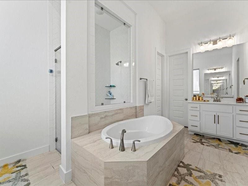 Look at the shower area. The floor is one of the many upgrades. Look at the shower area. The floor is one of the many upgrades.