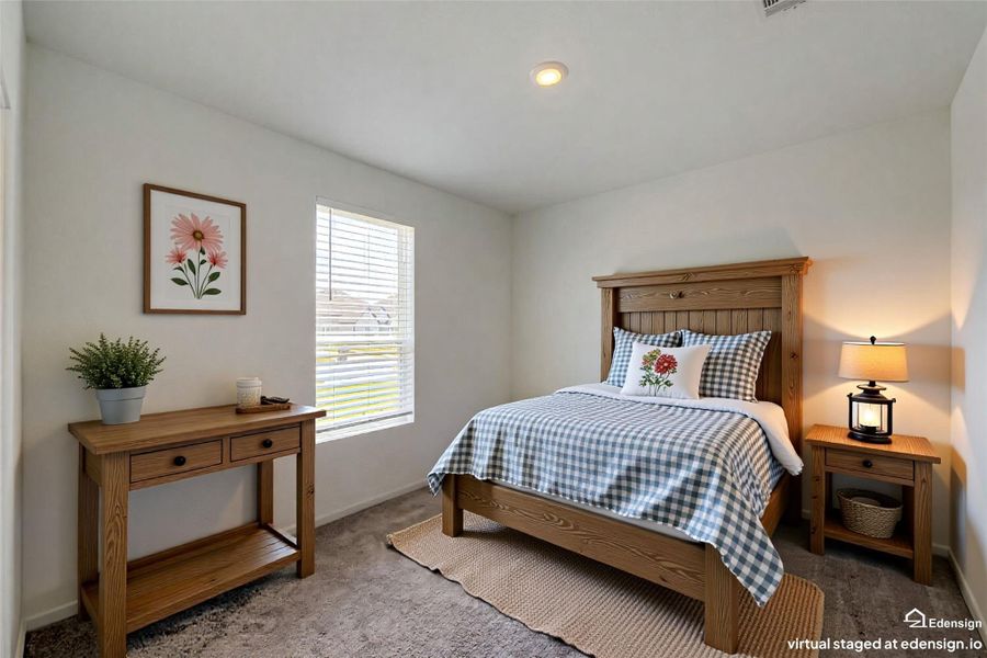 Virtually Staged guest room