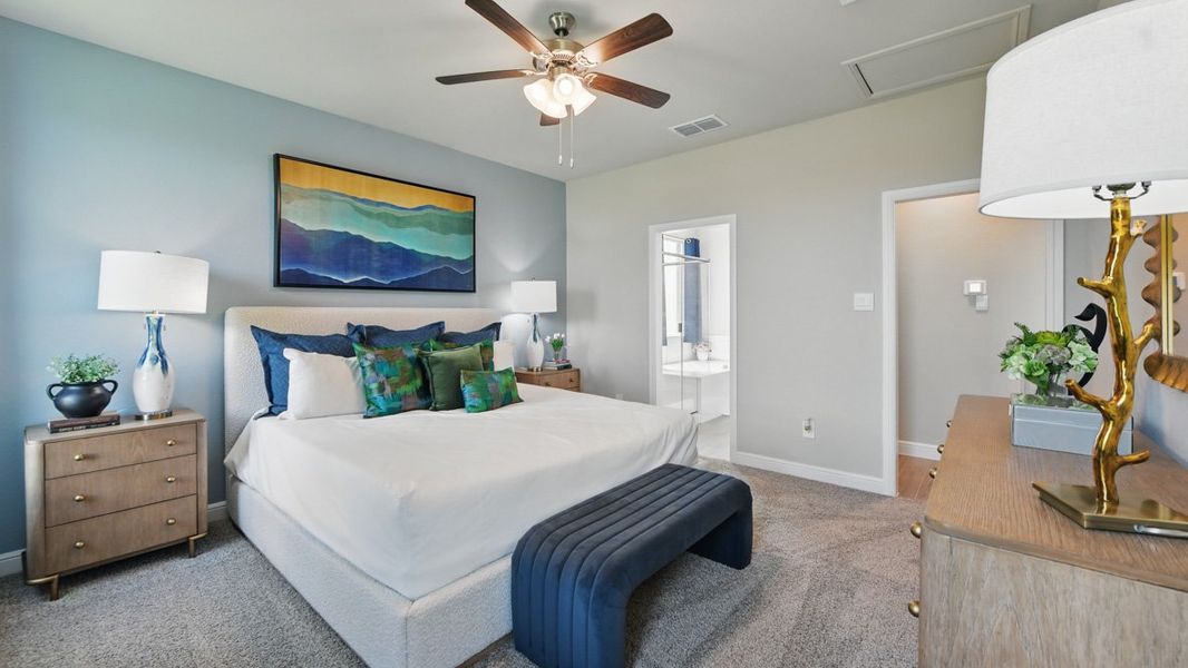 Furnished interior view inside a new home in Eagle Creek, Denton (Image 18).