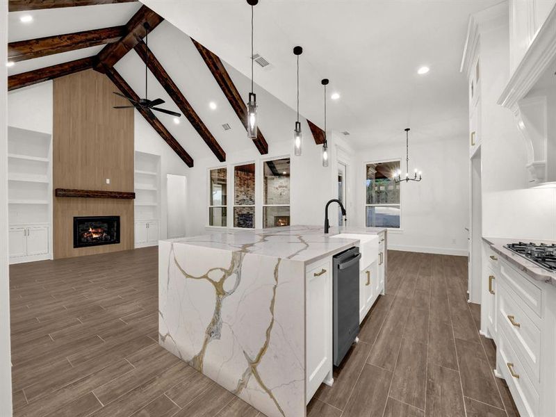 Furnished interior view inside a new home in , Weatherford (Image 19).