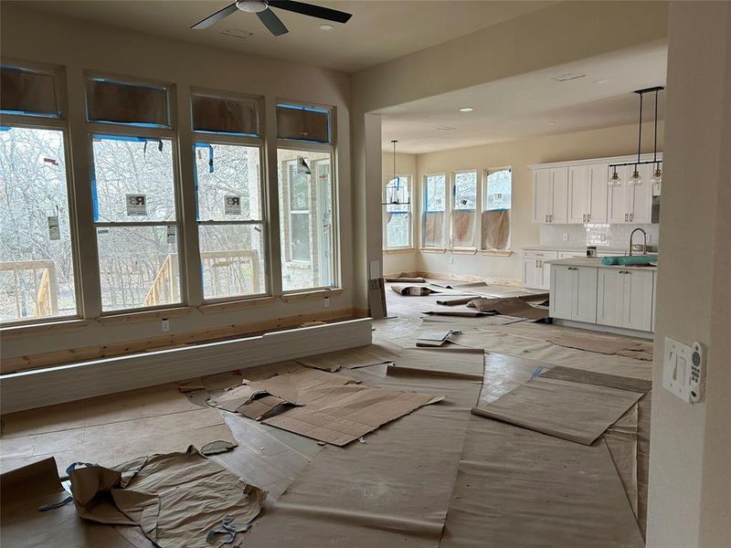 In-progress construction of a new home in , Flower Mound, TX (Image 8).