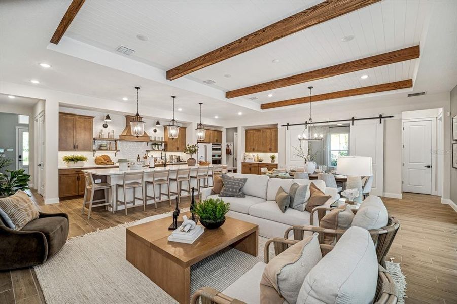 Furnished interior view inside a new home in Eden Preserve, Altamonte Springs (Image 24).