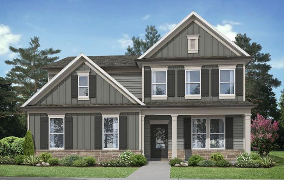Front exterior of a home in the Magnolia Ridge community, located in Monroe, GA (Image 11).
