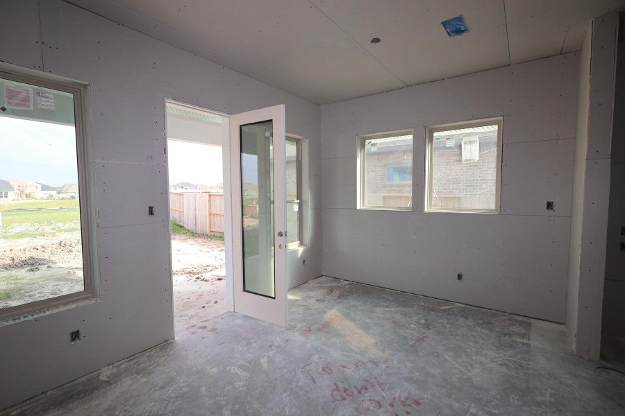 In-progress construction of a new home in Meridiana - Terrace Collection, Manvel, TX (Image 7).