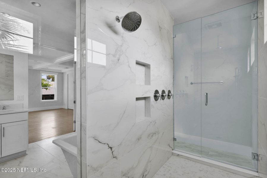 Furnished interior view inside a new home in , Atlantic Beach (Image 18). Furnished interior view inside a new home in , Atlantic Beach (Image 18).