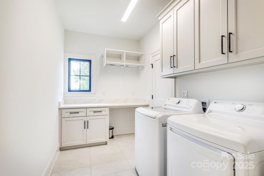 Upstairs laundry room
