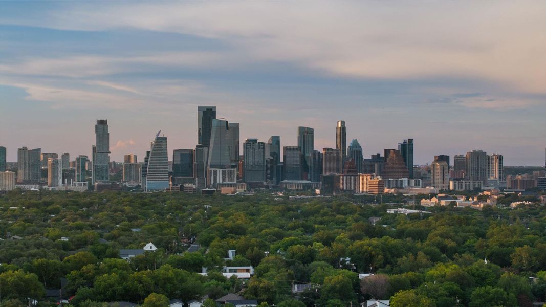 View of city skyline
