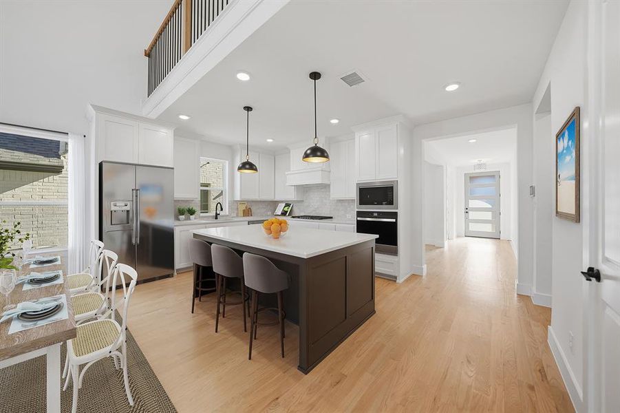Furnished interior view inside a new home in Brookhollow West, Prosper (Image 10).