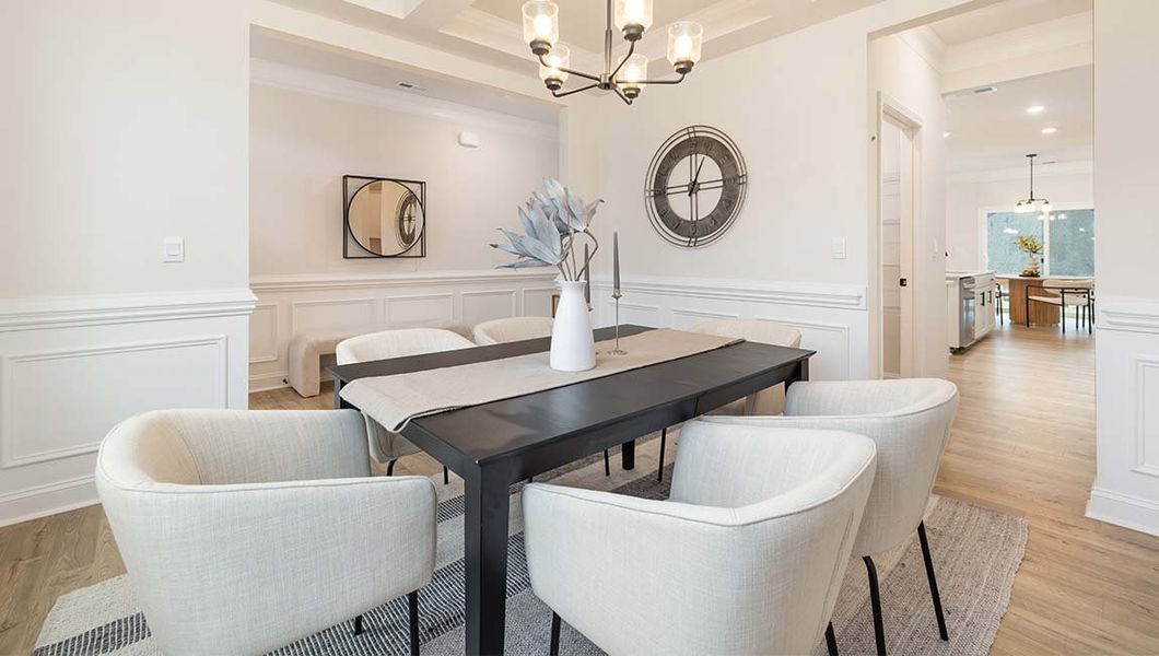 Furnished interior view inside a new home in Falls Cove, Troutman (Image 3).