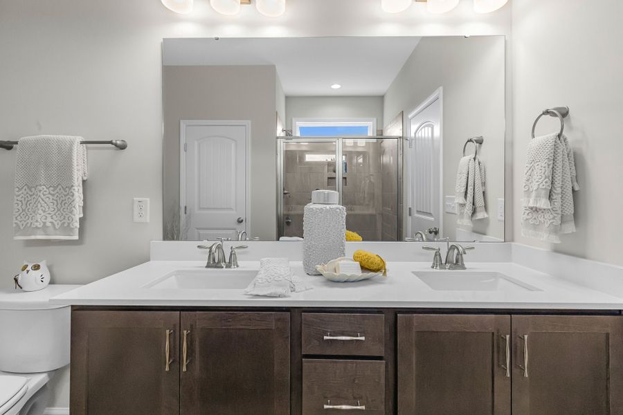 Representative furnished interior of a home built from the Clarion by Caviness & Cates Communities in Maggie Way, Wendell (Image 38).