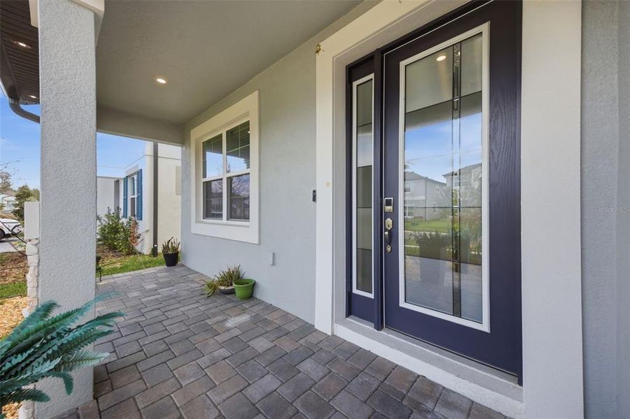 Exterior details and patio area of a home in Whispering Oaks Preserve, Wesley Chapel (Image 37). Exterior details and patio area of a home in Whispering Oaks Preserve, Wesley Chapel (Image 37).