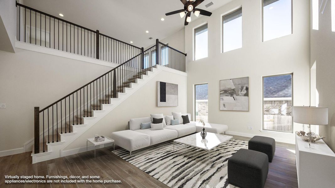 Furnished interior view inside a new home in Lariat 50', Liberty Hill (Image 6).