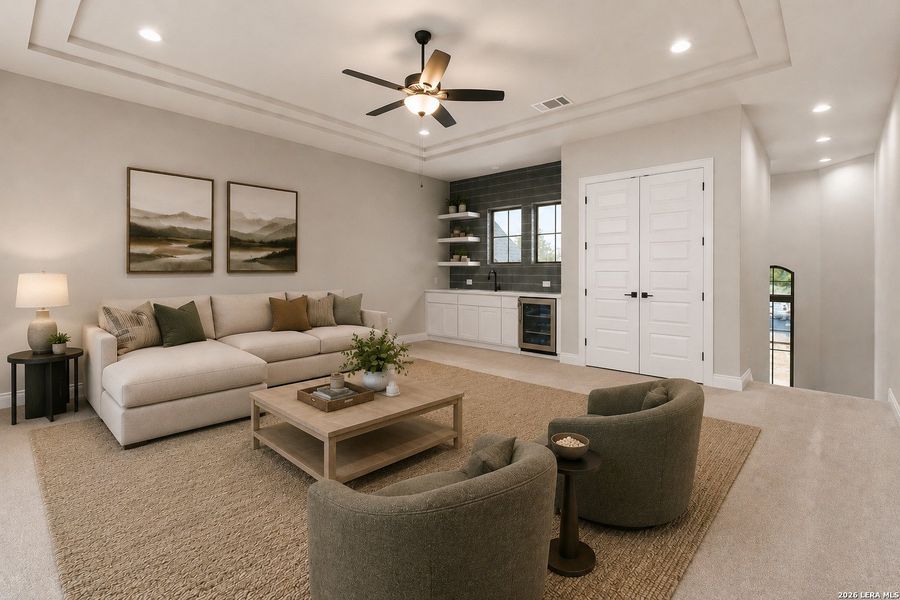 Furnished interior view inside a new home in , Spring Branch (Image 12).