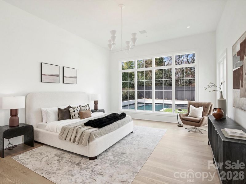 Furnished interior view inside a new home in , Charlotte (Image 39).