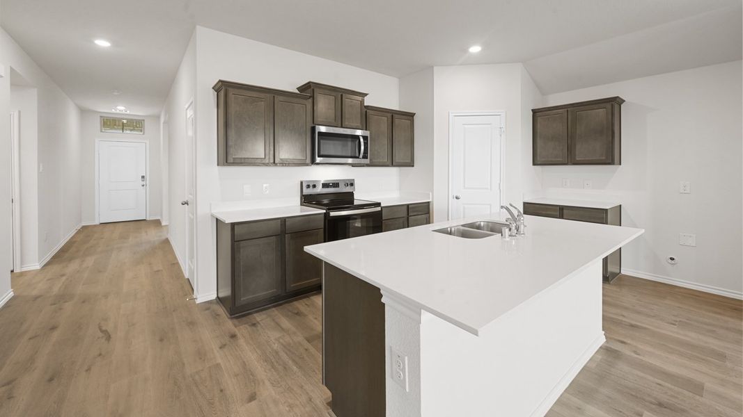Furnished interior view inside a new home in Saddlebrook, Waxahachie (Image 4).