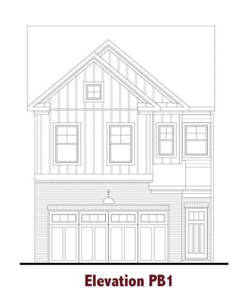 Representative rendering of the exterior for the Medlock by Chafin Communities (Image 1).