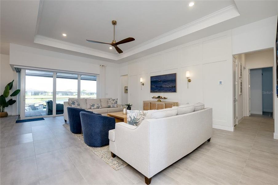 Furnished interior view inside a new home in , Englewood (Image 76).