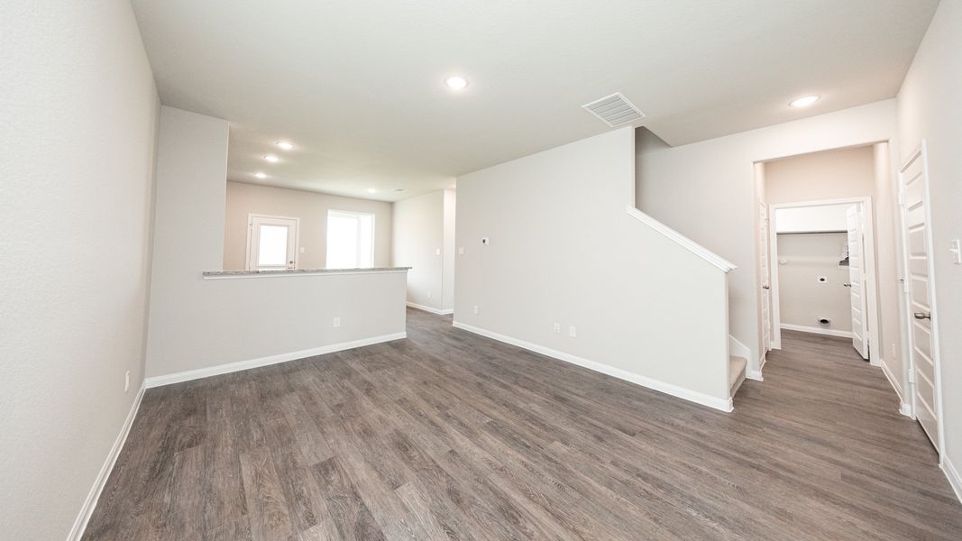 Family Room to Kitchen and Dining Area Family Room to Kitchen and Dining Area