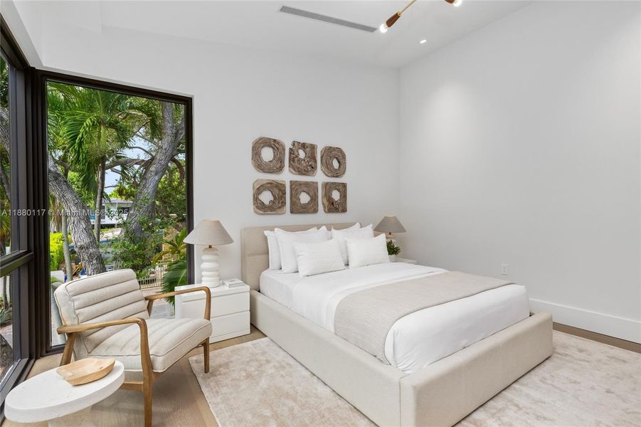 Furnished interior view inside a new home in , Miami (Image 15).