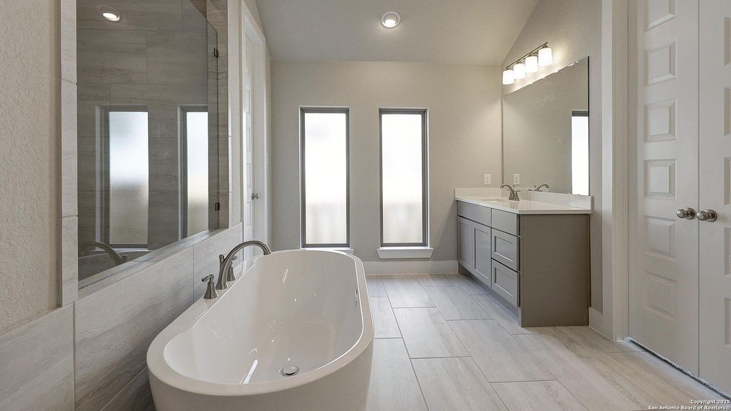 Furnished interior view inside a new home in Haby Hill 60', San Antonio (Image 14).