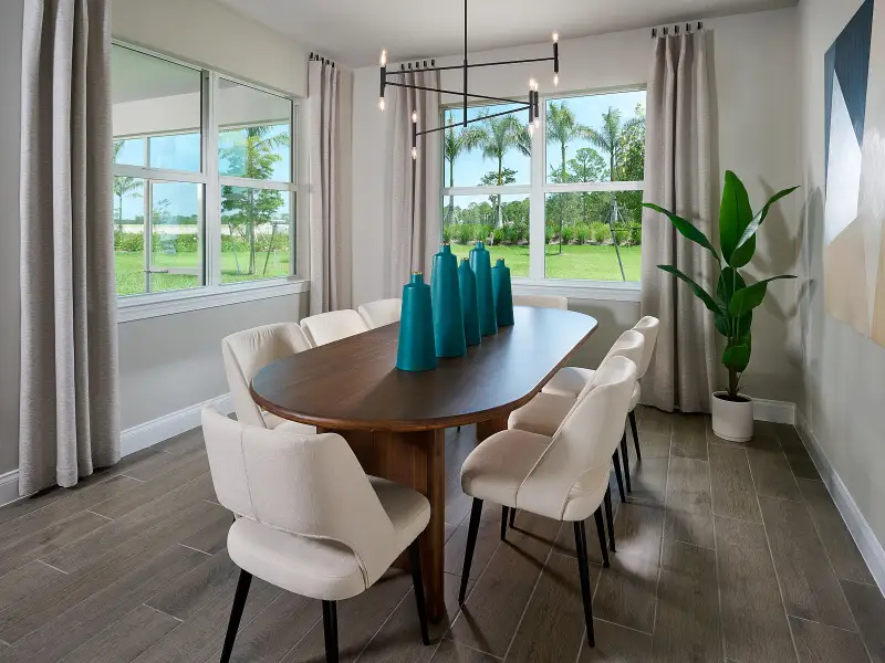 Furnished interior view inside a new home in Crescent Lakes - Signature Series, Punta Gorda (Image 4).