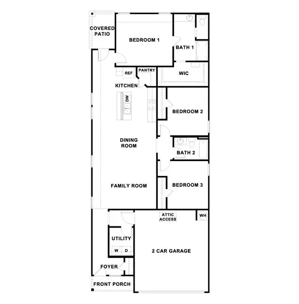 2D floor plan layout of this home in Wayside, Uhland, TX (Image 3).