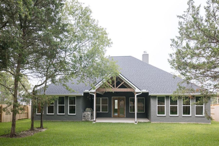Representative exterior details of a home built from the The Kaylee by Reece Homes in Pebble Creek, College Station (Image 3).