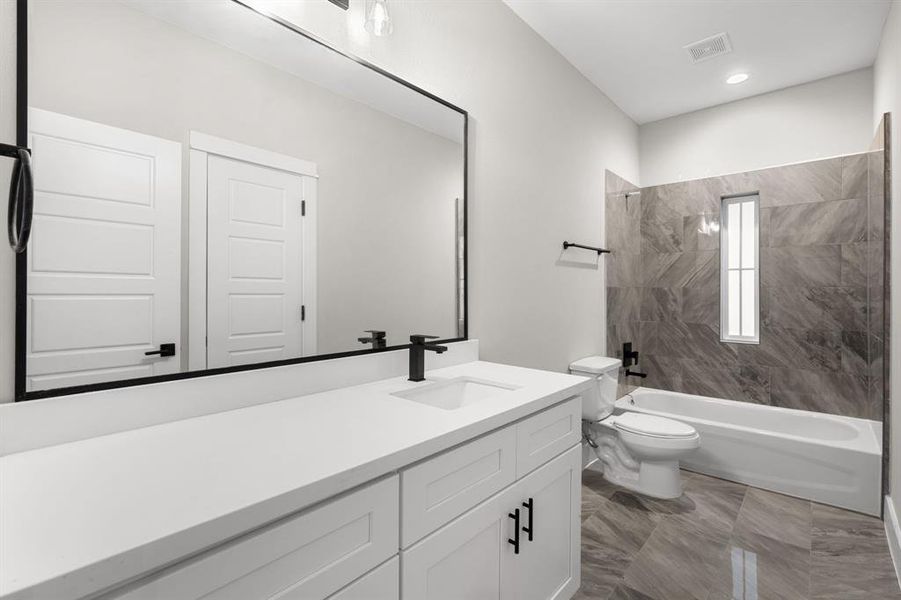 Media room bathroom