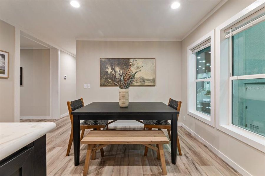 Furnished interior view inside a new home in , Okeechobee (Image 30).