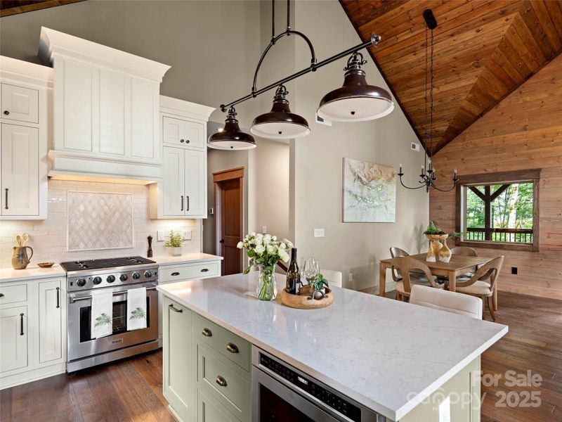Furnished interior view inside a new home in , Maggie Valley (Image 29).