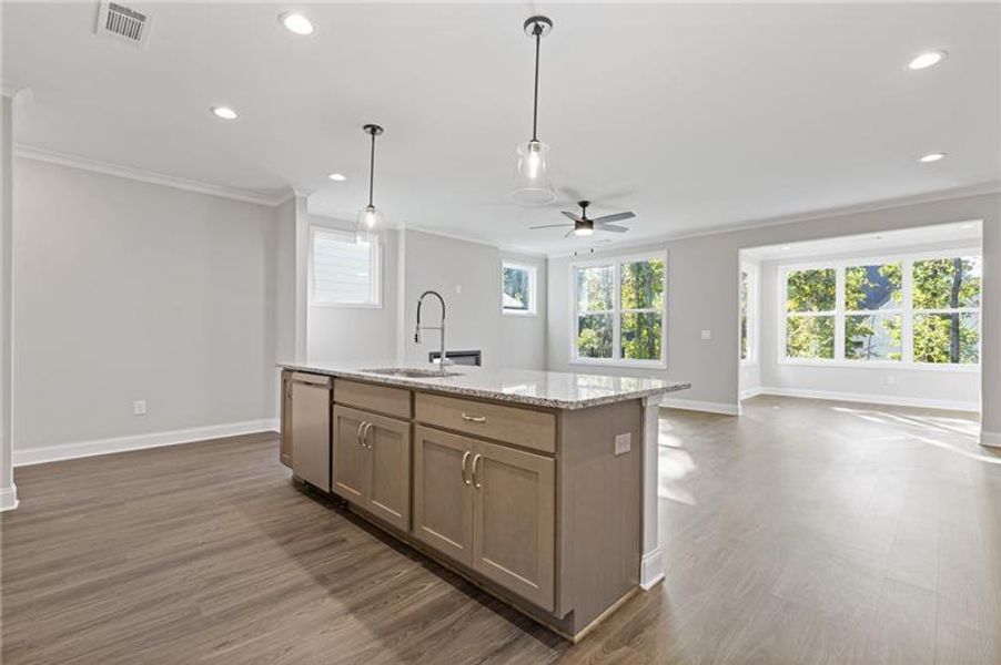 Furnished interior view inside a new home in , Dacula (Image 8).