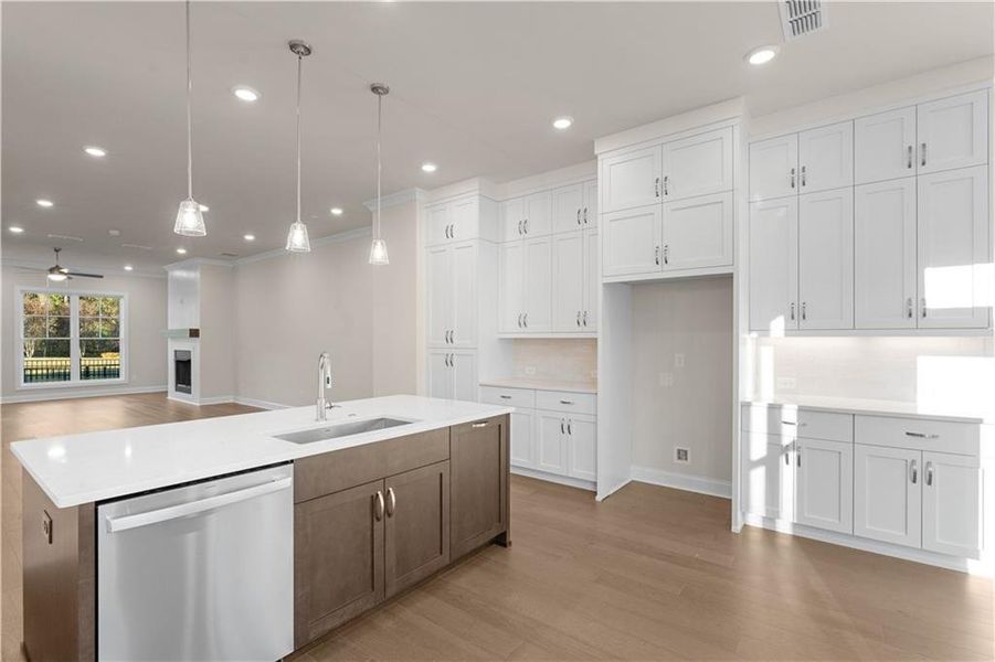 Furnished interior view inside a new home in , Johns Creek (Image 3).