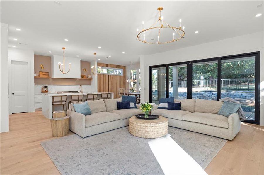 Furnished interior view inside a new home in , Brookhaven (Image 39).