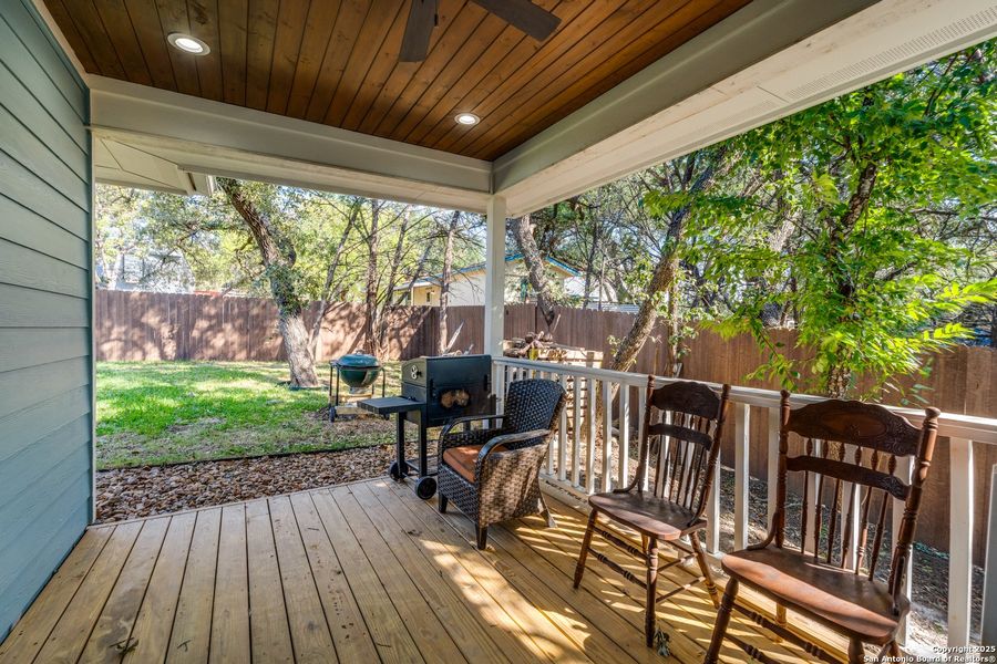 Exterior details and patio area of a home in , Canyon Lake (Image 2). Exterior details and patio area of a home in , Canyon Lake (Image 2).