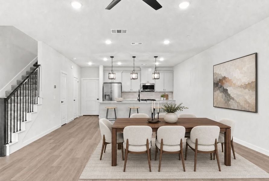 Furnished interior view inside a new home in Ten Mile Creek, Celina (Image 5).