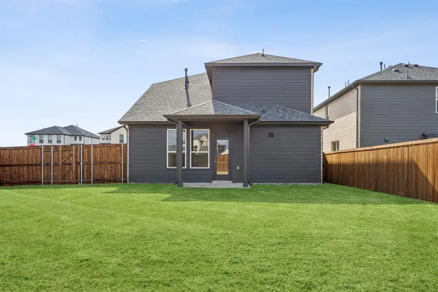 Exterior details and patio area of a home in Sicily, Princeton (Image 3).