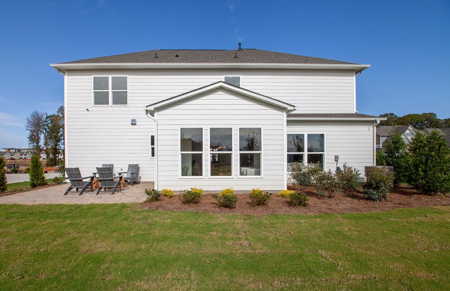 Rear Exterior with Optional Sunroom and patio