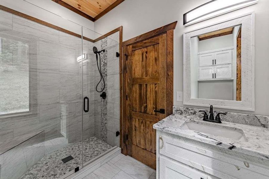 Furnished interior view inside a new home in , Blue Ridge (Image 59).